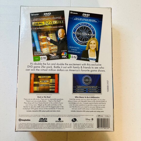 Deal or No Deal and Who Wants to be a Millionaire Interactive DVD game SEALED - Picture 5 of 10